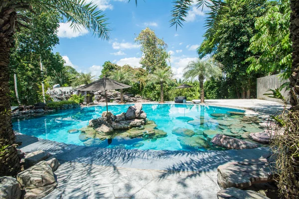 Tropical Swimming Pool Resort Thailand — Stock Photo, Image