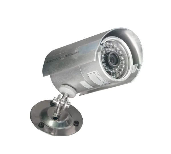 Cámara de seguridad infrarroja cctv aislada en blanco —  Fotos de Stock