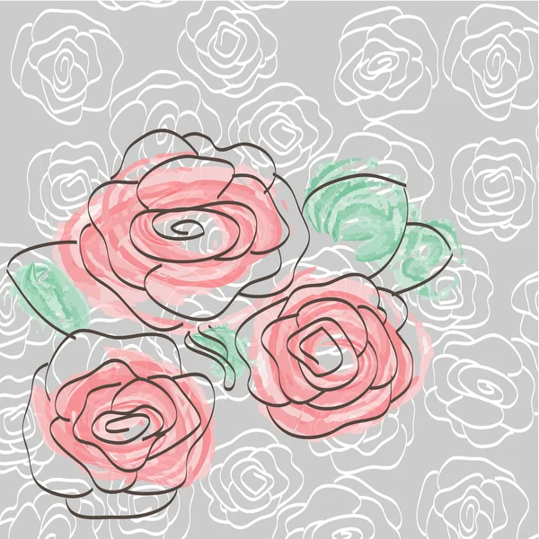 vektör çiçekli bitki tasarım