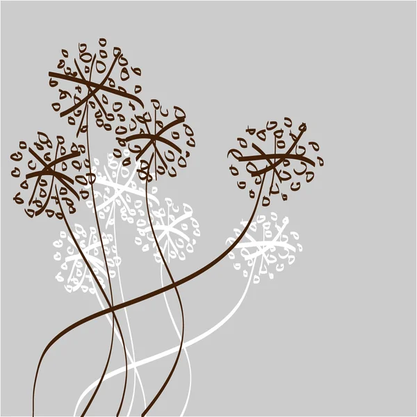 vektör çiçekli bitki tasarım