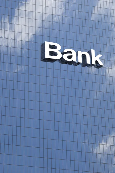 Chiudere un cartello bancario — Foto Stock