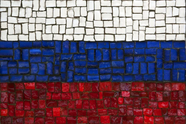 Mosaik flagga Ryssland — Stockfoto