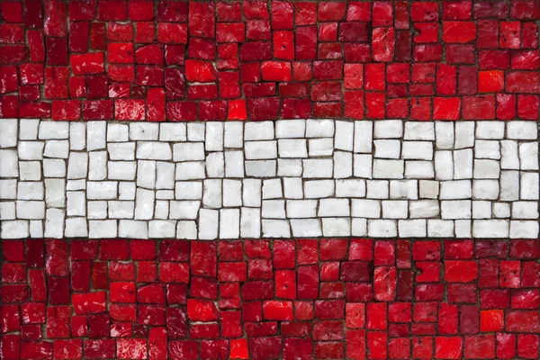 Mozaika flaga Austrii — Zdjęcie stockowe