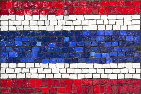 Mosaik-Flagge von Thailand — Stockfoto