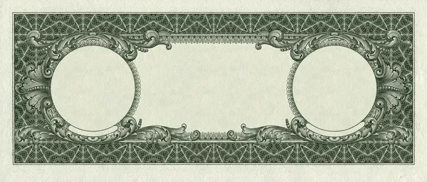 Lato posteriore di una banconota da un dollaro isolato percorso di ritaglio — Foto Stock