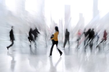 bir grup insan lobi İş Merkezi