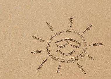 güneş kum üzerinde görüntü