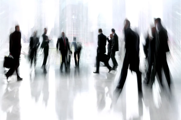 Group of people in the lobby business center — Stock Photo, Image