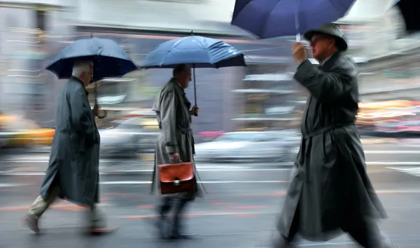 雨の日のモーション ブラーします。 — ストック写真