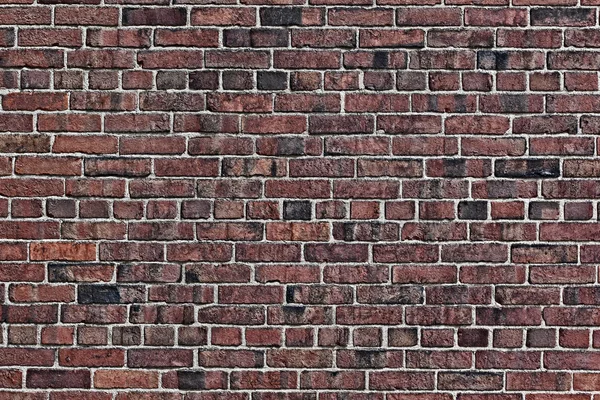 De oude rode bakstenen muur — Stockfoto