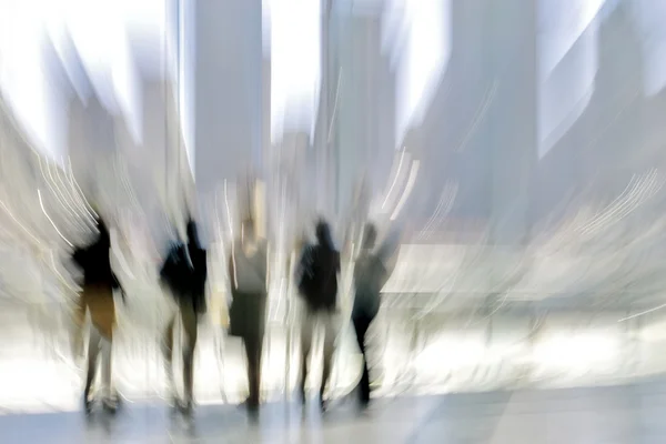 Group of people in the lobby business center — Stock Photo, Image