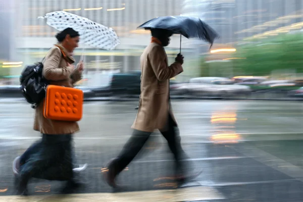 雨の日のモーション ブラーします。 — ストック写真