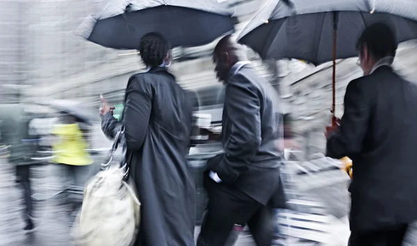 Bewegungsunschärfe am Regentag — Stockfoto