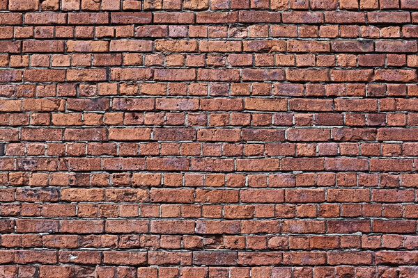 the old red brick wall