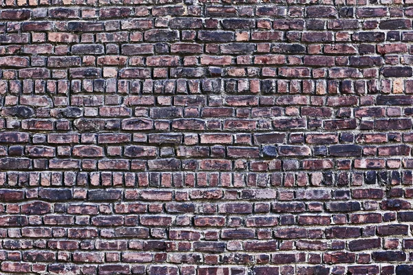 Le vieux mur de briques rouges — Photo