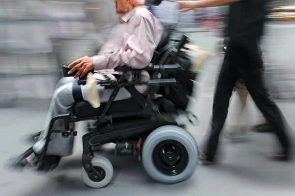 Disabled on a city street — Stock Photo, Image