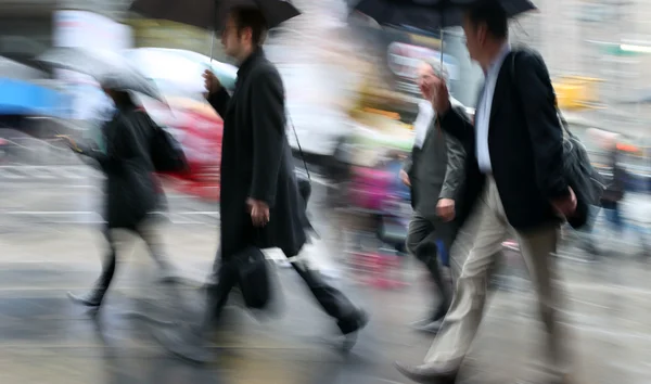 Giorno piovoso movimento sfocatura — Foto Stock