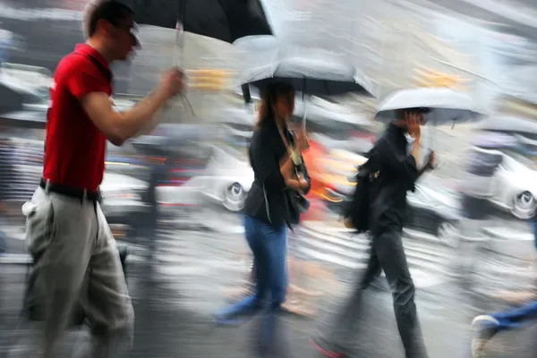 Rainy day motion blur — Stock Photo, Image