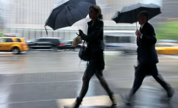 雨の日のモーション ブラーします。 — ストック写真