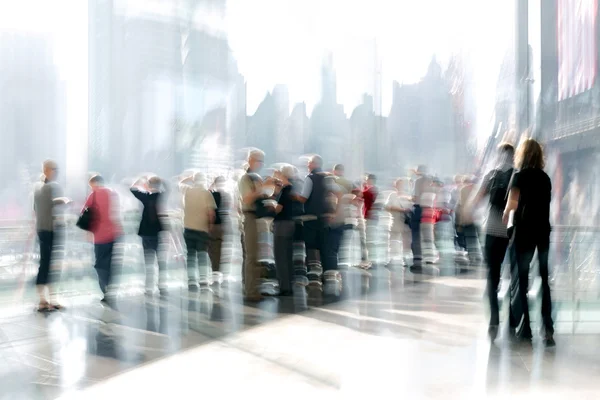 Group of people in the lobby business center — Stock Photo, Image