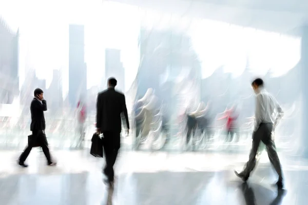 Group of people in the lobby business center — Stock Photo, Image