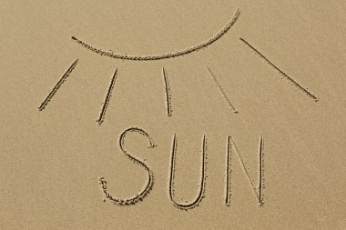 güneş kum üzerinde görüntü