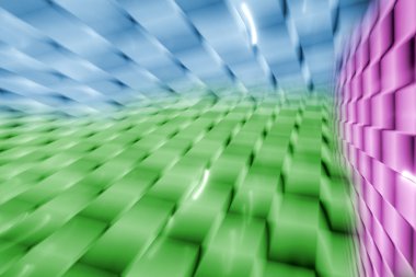 renkli mozaik bulanıklık