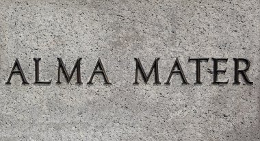 Alma Mater sign clipart