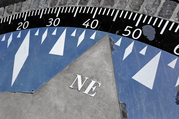 Compass on ground — Stock Photo, Image