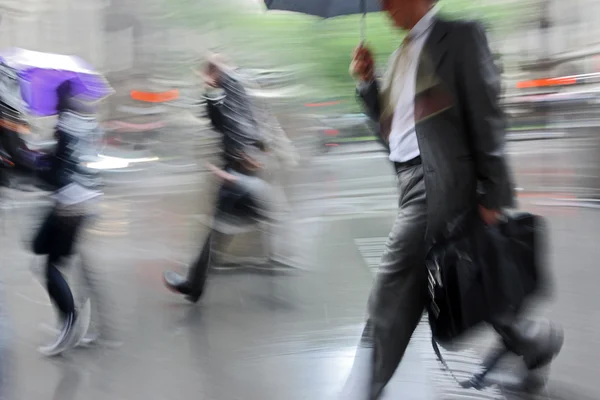 雨の日のモーション ブラーします。 — ストック写真