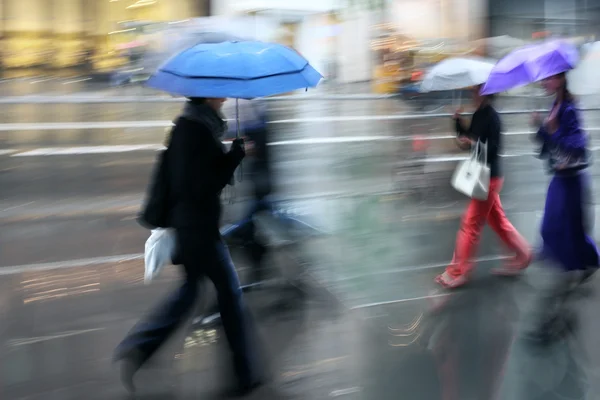 雨の日のモーション ブラーします。 — ストック写真