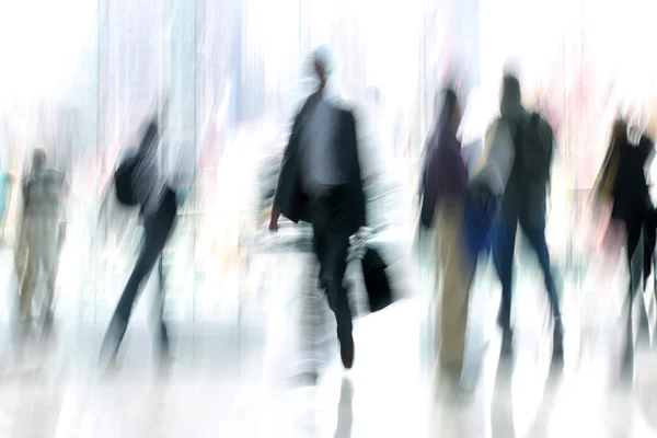 Group of people in the lobby business center — Stock Photo, Image