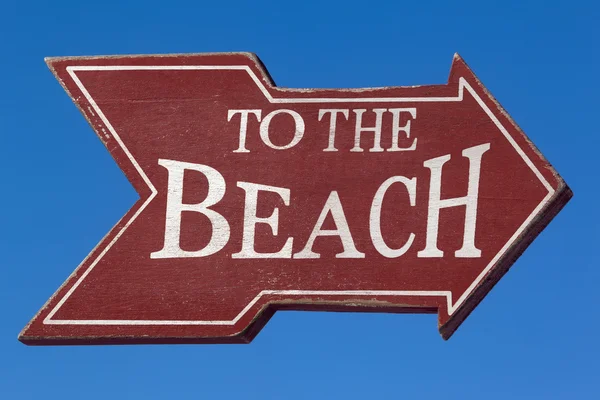 Beach sign — Stock Photo, Image