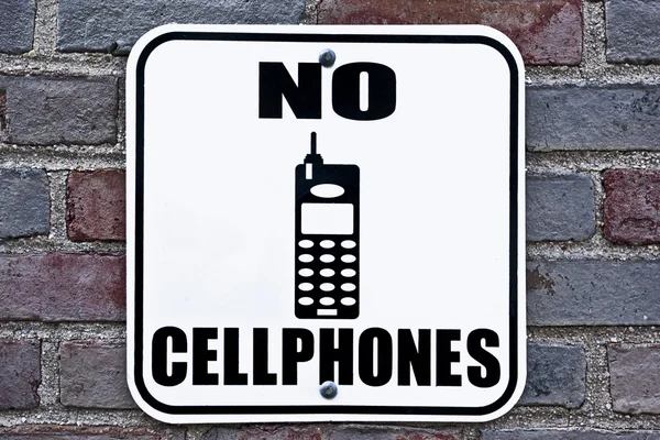 No cellphones sign — Stock Photo, Image