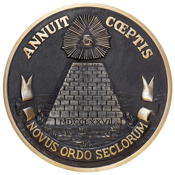 Dollar pyramid coin — Stock Photo, Image