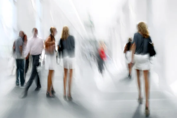 Group of people in the lobby business center — Stock Photo, Image