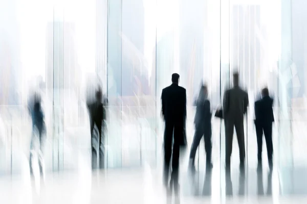 Group of people in the lobby business center — Stock Photo, Image