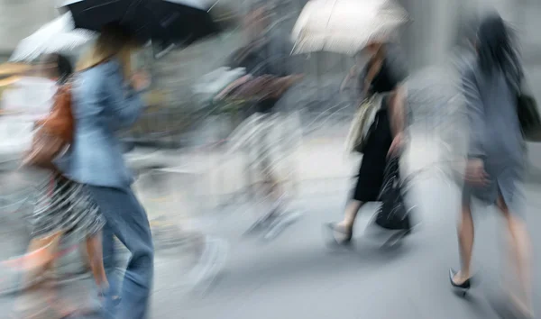 雨の日のモーション ブラーします。 — ストック写真