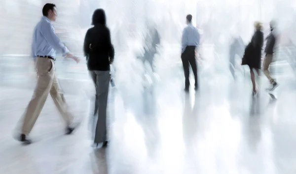 Groep mensen in het lobby business center — Stockfoto