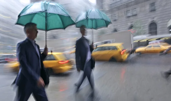 下雨天运动模糊 — 图库照片