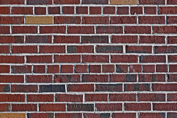 Il vecchio muro di mattoni rossi — Foto Stock