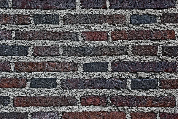 The old red brick wall — Stock Photo, Image