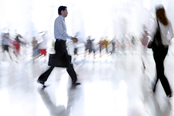 Group of people in the lobby business center — Stock Photo, Image