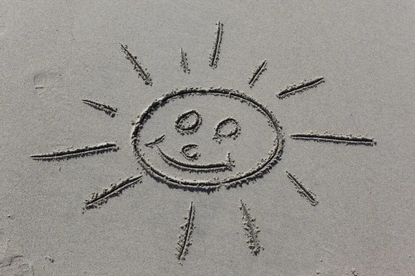 Güneş kum üzerinde görüntü — Stok fotoğraf