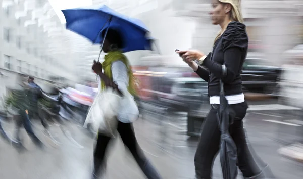 Rainy day motion blur — Stock Photo, Image