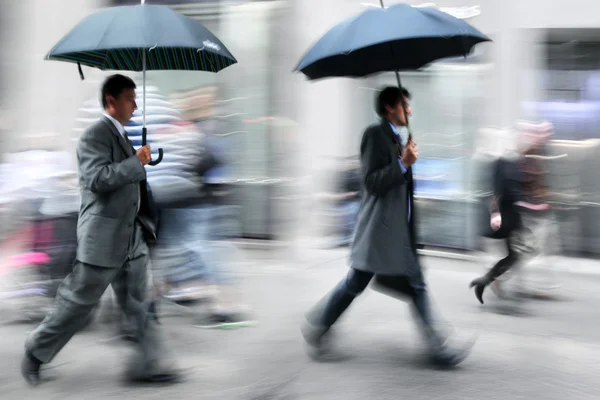 雨の日のモーション ブラーします。 — ストック写真