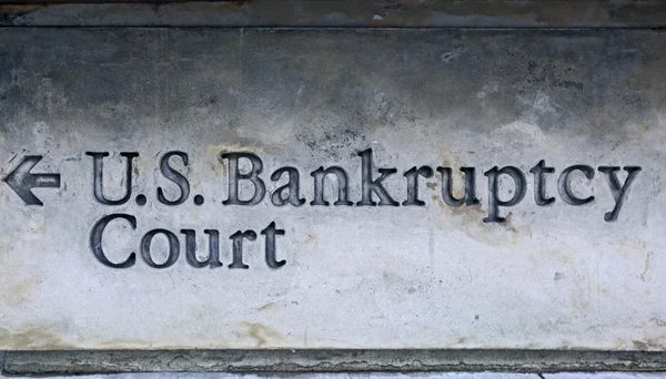 Weg zum und aus dem Bankrott — Stockfoto