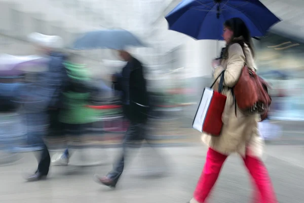 雨の日のモーション ブラーします。 — ストック写真