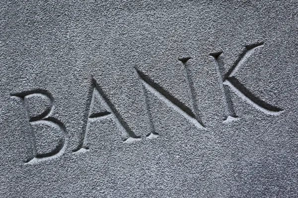 Bankschild — Stockfoto