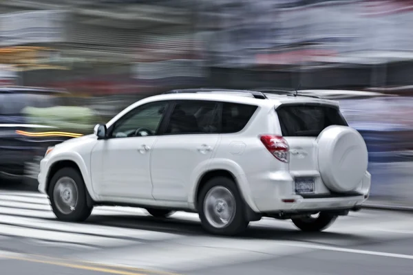 Witte jeep — Stockfoto